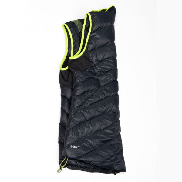 Aiguille Down Vest M Black/Lime Punch