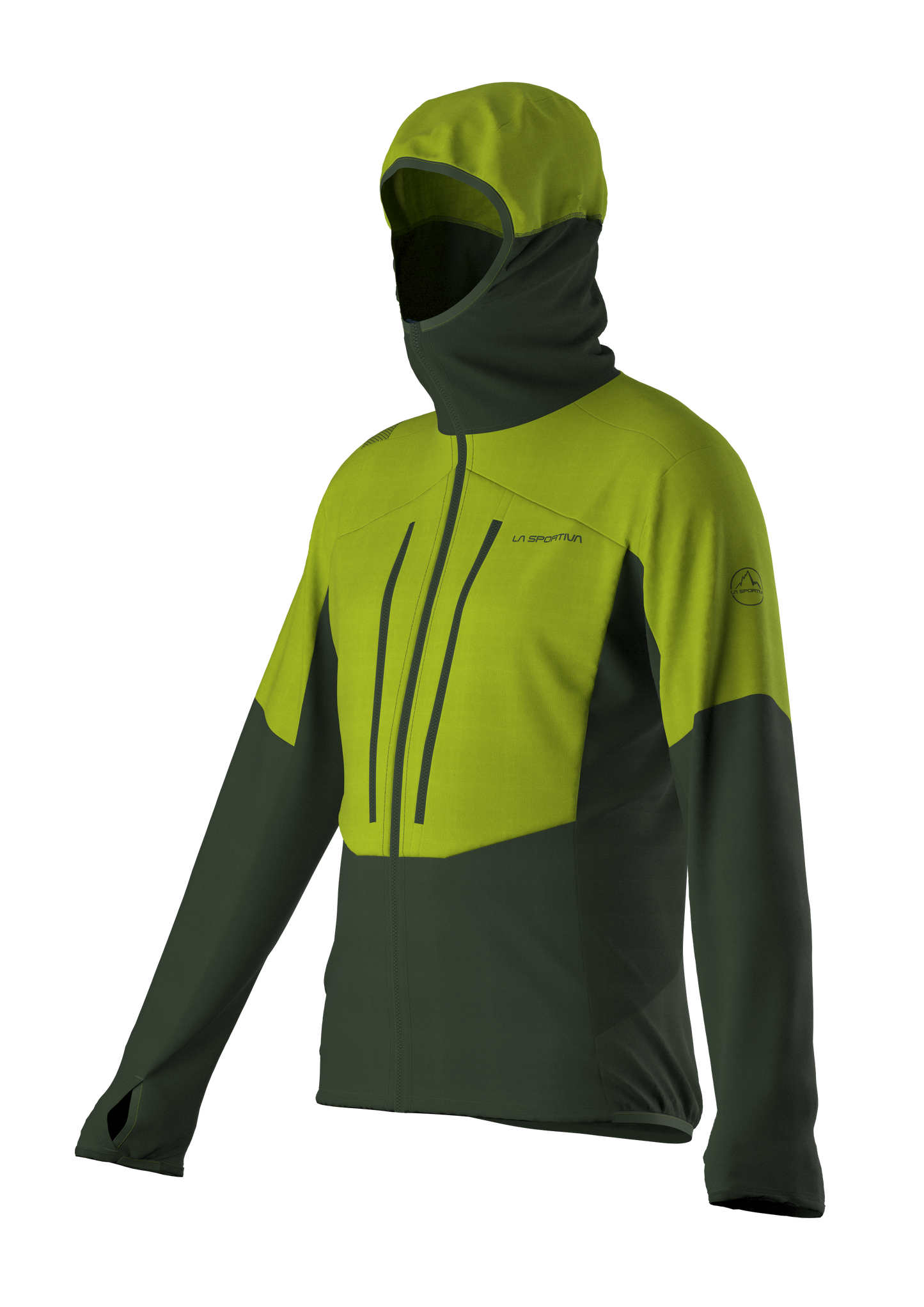 Session Tech Hoody Man Forest/Lime Punch