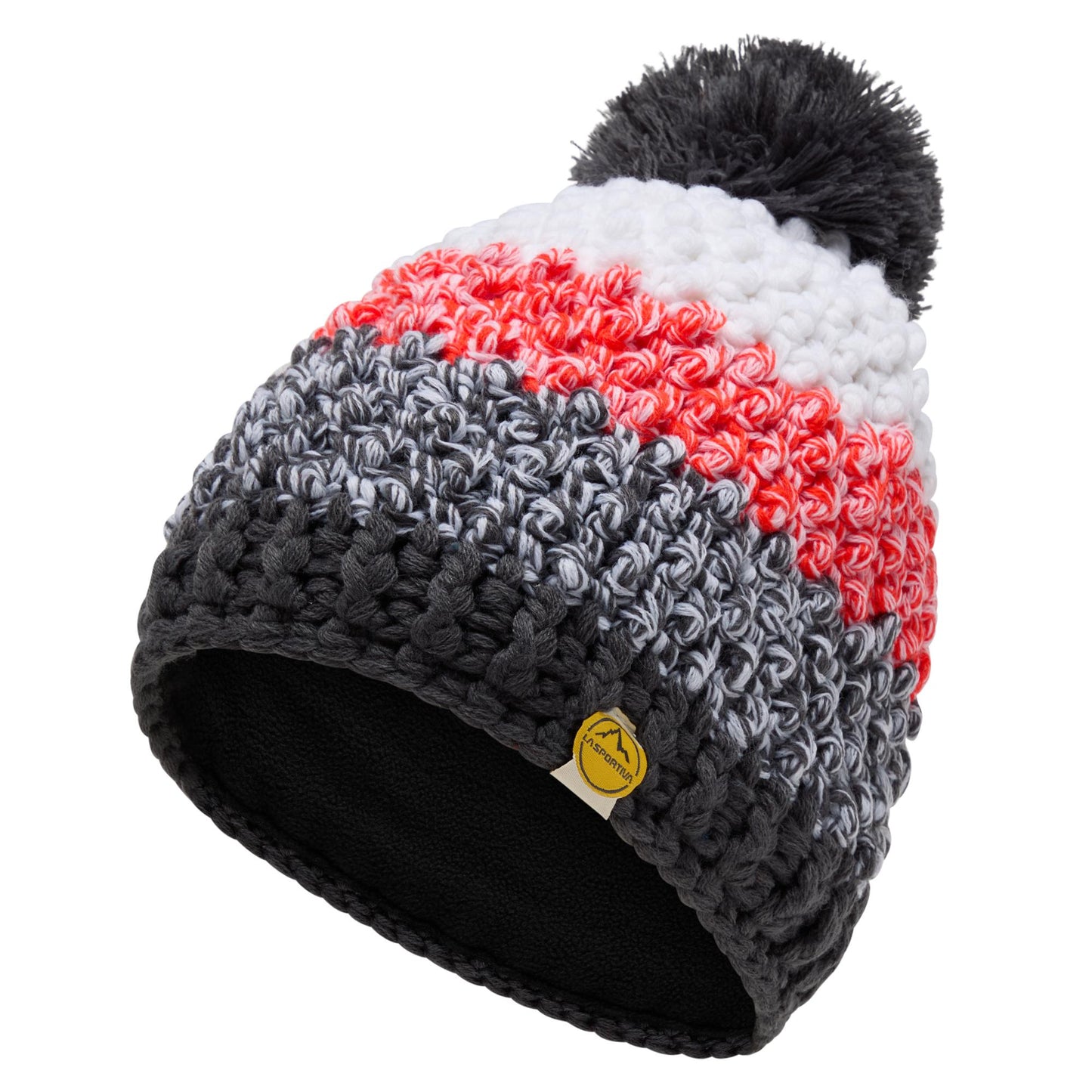 Terry Beanie W Carbon/Cherry Tomato