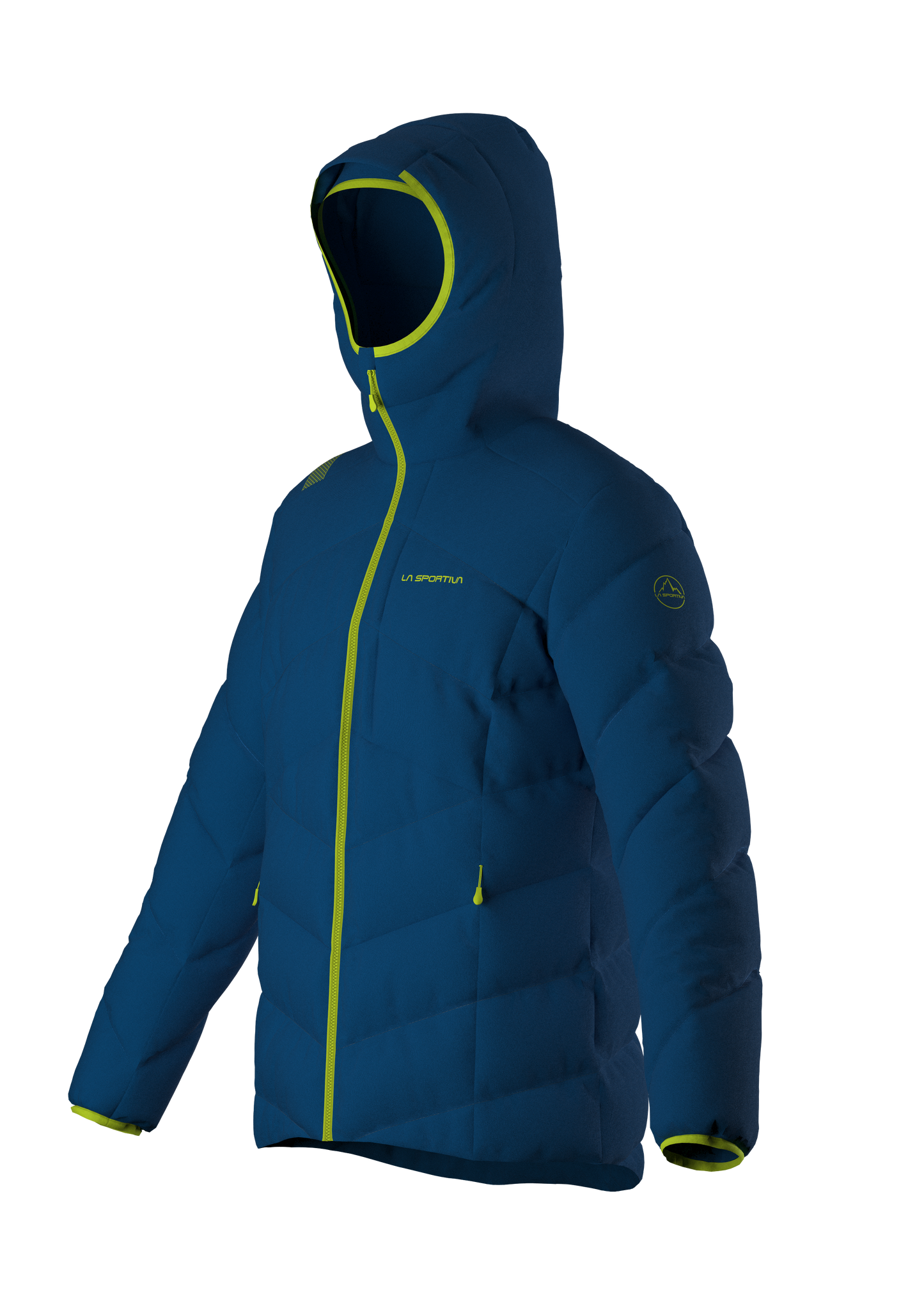 Bivouac Down Jkt Man Electric Blue/Lime Punch