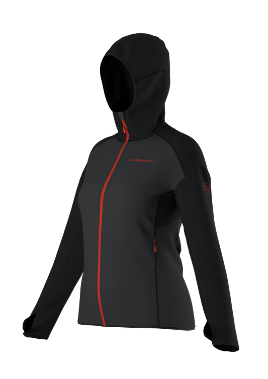 Upendo Hoody Woman Carbon/Cherry Tomato